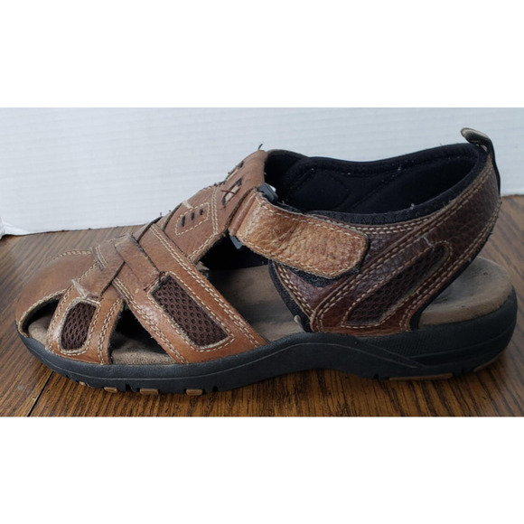 Thom Mcan Mens Sandals Size 10 Leather Strap Fisherman Slingback - Picture 11 of 16